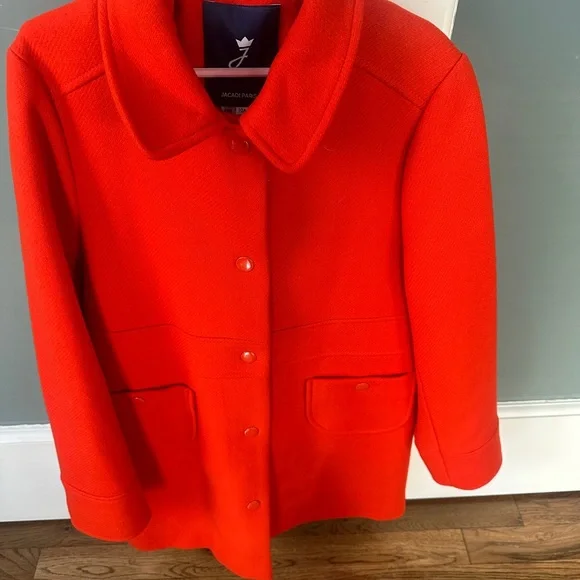 Jacadi Vibrant Red Pea Coat - Picture 5 of 6